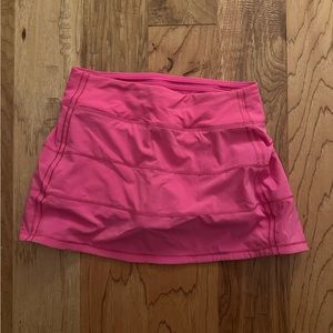 sonic pink lululemon pace rival skirt